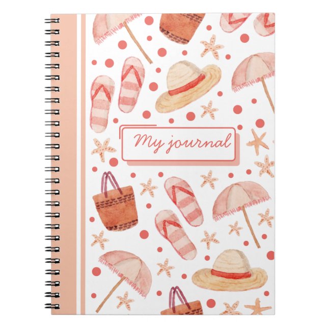 Caderno Espiral Vacation Memories Notebook | Travel Journal (Frente)