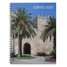 Caderno Espiral Vaga de Espanha de Maiorca, Cidade Antiga de Alcud