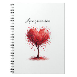Caderno Espiral Valentine Love Card | Romantic for Him & Her