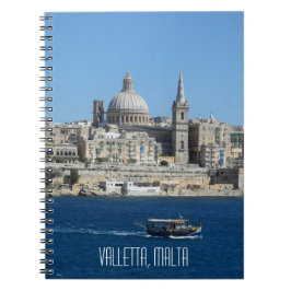Caderno Espiral Valletta Capital of Malta Viagem