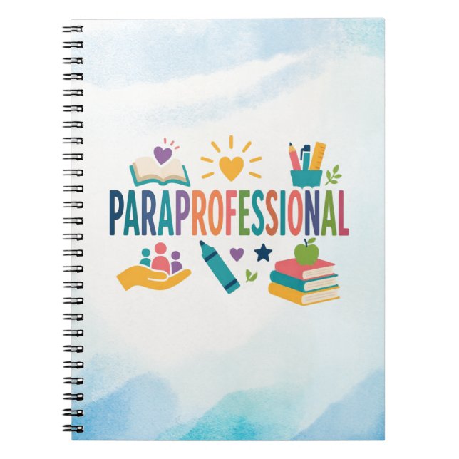 Caderno Espiral Valorização de Paraprofissionais (Frente)