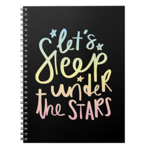 Caderno Espiral Vamos adormecendo debaixo das estrelas