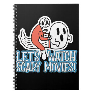 Caderno Espiral Vamos Assista Filmes Assustadores Horror do Gritar