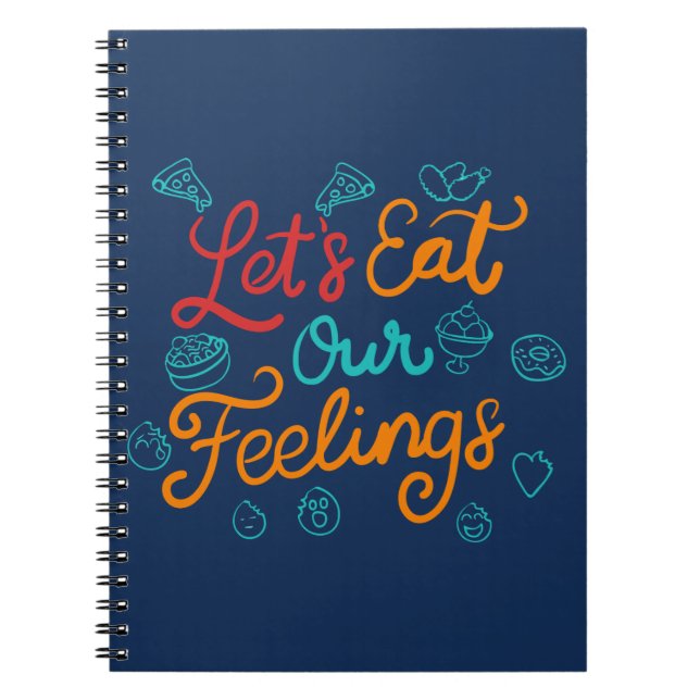 Caderno Espiral Vamos Comer Nossos Sentimentos (Frente)