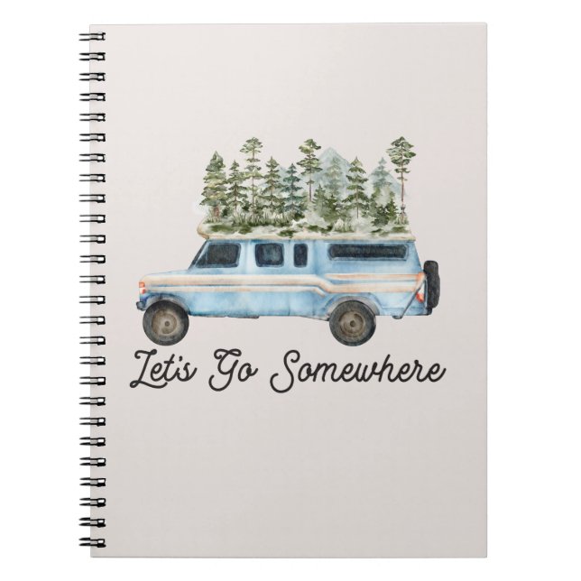 Caderno Espiral Vamos de Cotação de Viagem de Campanha Ir Para Alg (Frente)