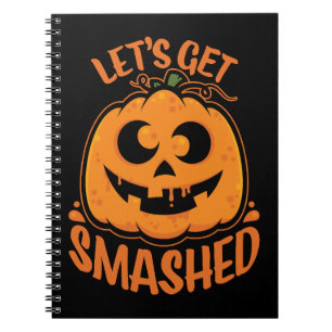 Caderno Espiral Vamos Esmagado - Tomada de Halloween - O-Lanterna
