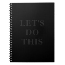 Caderno Espiral Vamos faz isso - Notebook clássico de 6,5" x 8,75"