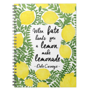 Caderno Espiral Vamos Fazer Limonada