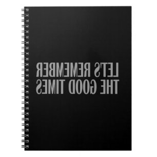 Caderno Espiral Vamos lembrar os bons tempos