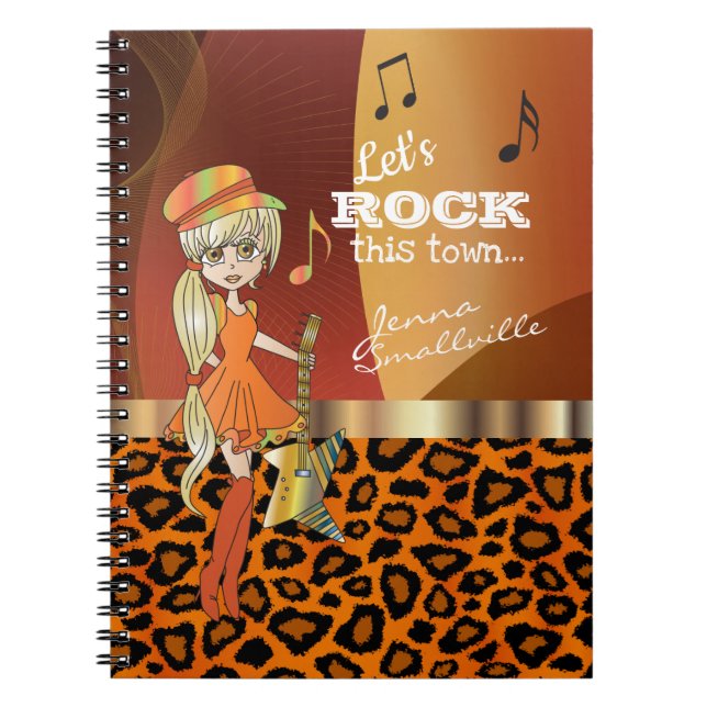 Caderno Espiral Vamos Rock This Town - Assinatura Automática (Frente)