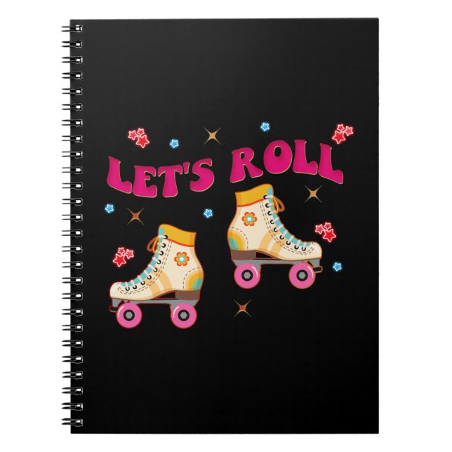 Caderno Espiral Vamos Roll Roll Skate Pavilhão da Parte Traseira (Frente)