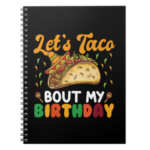 Caderno Espiral Vamos Taco Sobre Meu Festa De Cinco De Mayo De Ani
