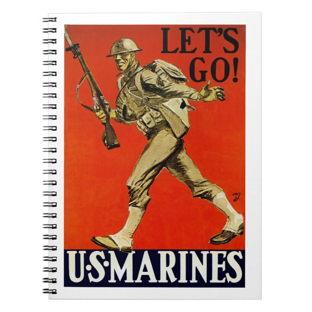 Caderno Espiral Vamos! ~ US Marines (Frente)