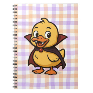 Caderno Espiral Vampiro de pato Halloween bonito