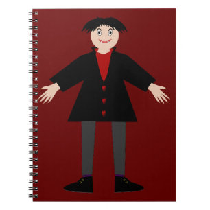 Caderno Espiral Vampiro do Dia das Bruxas