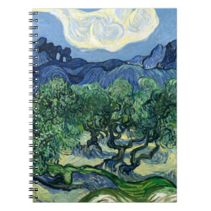 Caderno Espiral Van Gogh As Oliveiras Pintura Paisagem