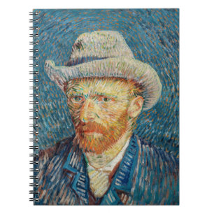Caderno Espiral Van Gogh - Autorretrato com um chapéu de feltro de