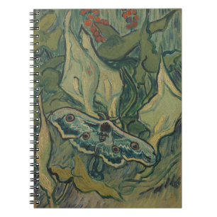 Caderno Espiral Van Gogh Mariposa Pavão Gigante Arte da Natureza V