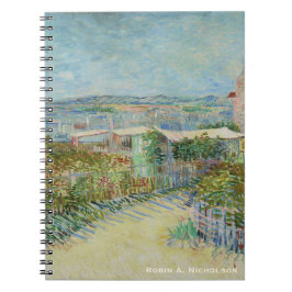 Caderno Espiral Van Gogh Montmartre personalizado