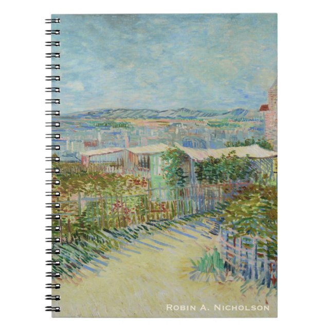 Caderno Espiral Van Gogh Montmartre personalizado (Frente)
