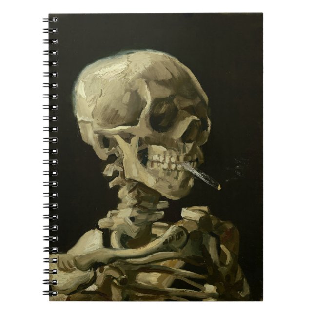 Caderno Espiral van gogh Skull (Frente)
