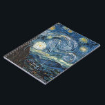 Caderno Espiral Van Gogh Starry Night<br><div class="desc">Vincent Van Gogh Starry Night,  obra-prima,  trabalho de arte de vintage em produtos modernos do Zazilicious</div>
