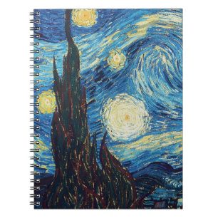 Caderno Espiral Van Gogh Starry Night Classism Arte