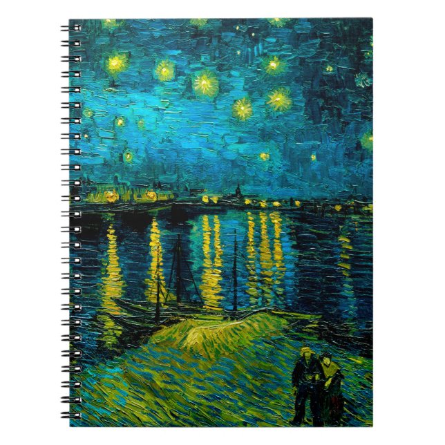 Caderno Espiral Van Gogh Starry Night Over the Rhône (Frente)