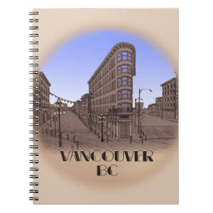 Caderno Espiral Vancouver Notebook Vancouver Gastown Souvenir