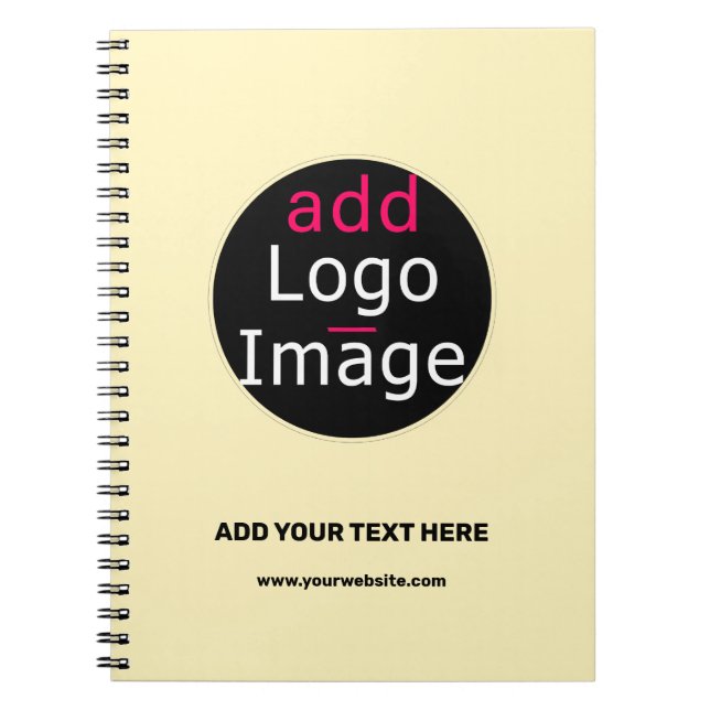 Caderno Espiral Vanilla Empresarial Personalizável Moderno (Frente)