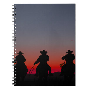 Caderno Espiral vaqueiro no pôr do sol