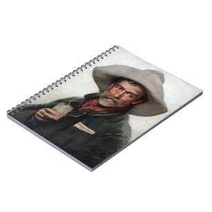 Caderno Espiral Vaqueiro Ranchero Espanhol em Salão do Velho Oeste