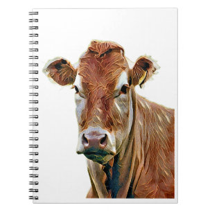 CADERNO ESPIRAL VAQUINHA LINDA