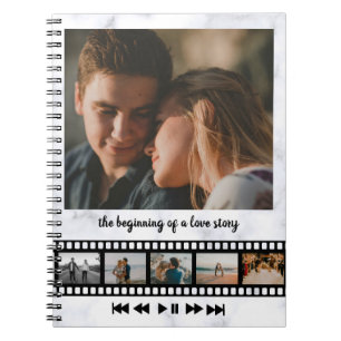 Caderno Espiral Várias Fotos Colagem Inspiracional Novas Semanas N