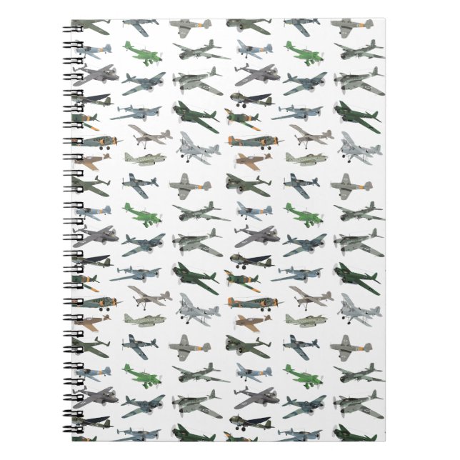Caderno Espiral Vários aviões alemães WW2 (Frente)