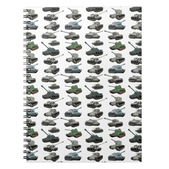 Caderno Espiral Vários Notebooks Soviéticos WW2 Tanques Fotográfic (Frente)