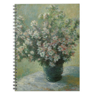 Caderno Espiral Vaso de Flores por Claude Monet