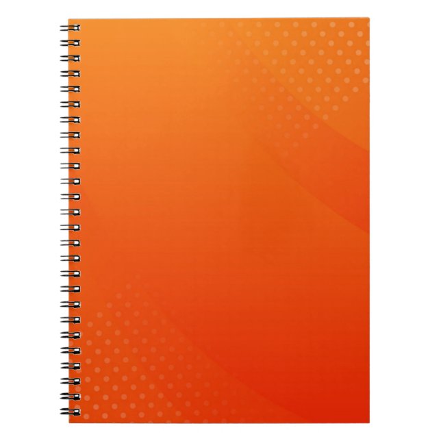 CADERNO ESPIRAL VAZIO CRIE O SEU PRÓPRIO DIÁRIO DE LARANJA (Frente)