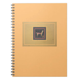 Caderno Espiral Vazio Whimsical Llama