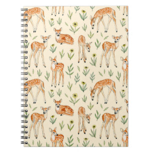Caderno Espiral Vedante agudo de aquarela com flores silvestres se