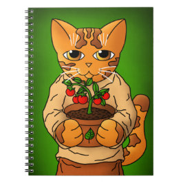 Caderno Espiral Vegan Gardener Cat