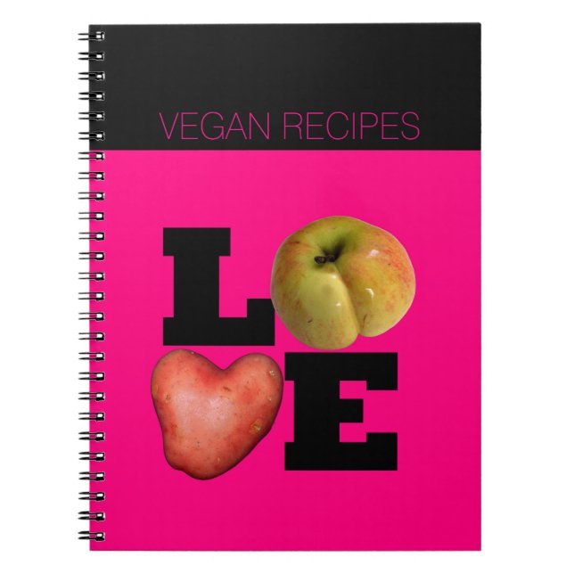 Caderno Espiral Vegan Recebe cozinhar de legumes (Frente)