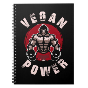 Caderno Espiral Vegan Weighter Plant Gym Workout