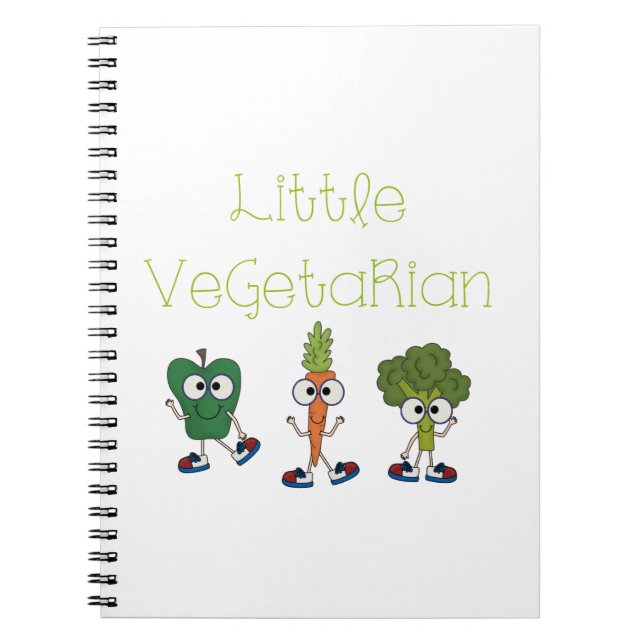 Caderno Espiral Vegetariano pequeno (Frente)