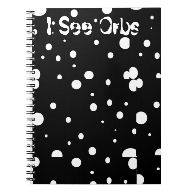 Caderno Espiral Vejo o notebook Orbs (Frente)