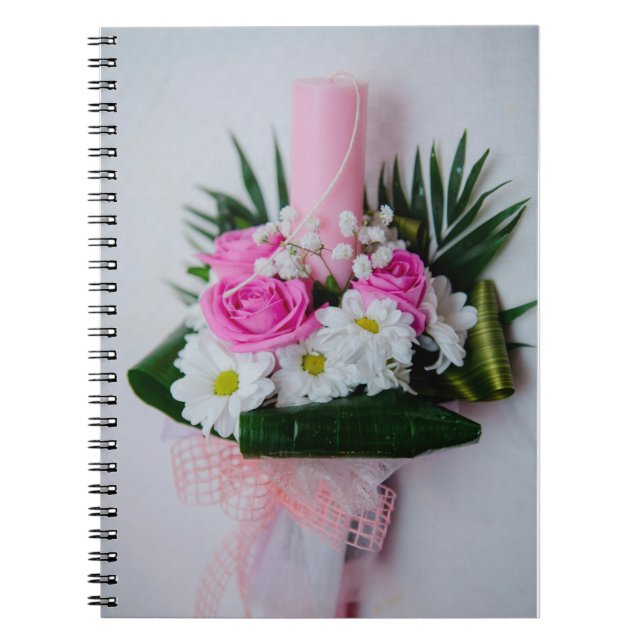 Caderno Espiral Vela batismo (Frente)