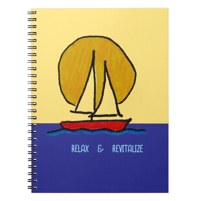 Caderno Espiral Velero ao Sol (Frente)