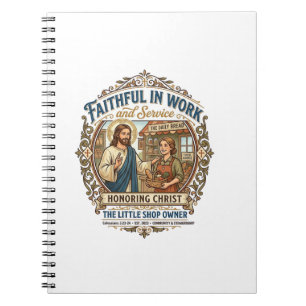 Caderno Espiral Vendedor de Artesanato Jesus Etsy Camisa de Fabric