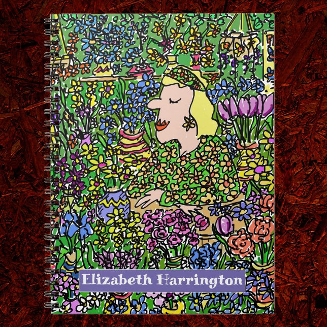 Caderno Espiral Vendedor de Flores ou Floristas (Criador carregado)