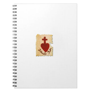 Caderno Espiral Vendée Dieu, católica de Roi, coração sagrado